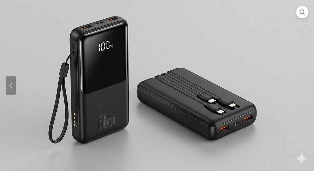 66W super fast charging portable power bank