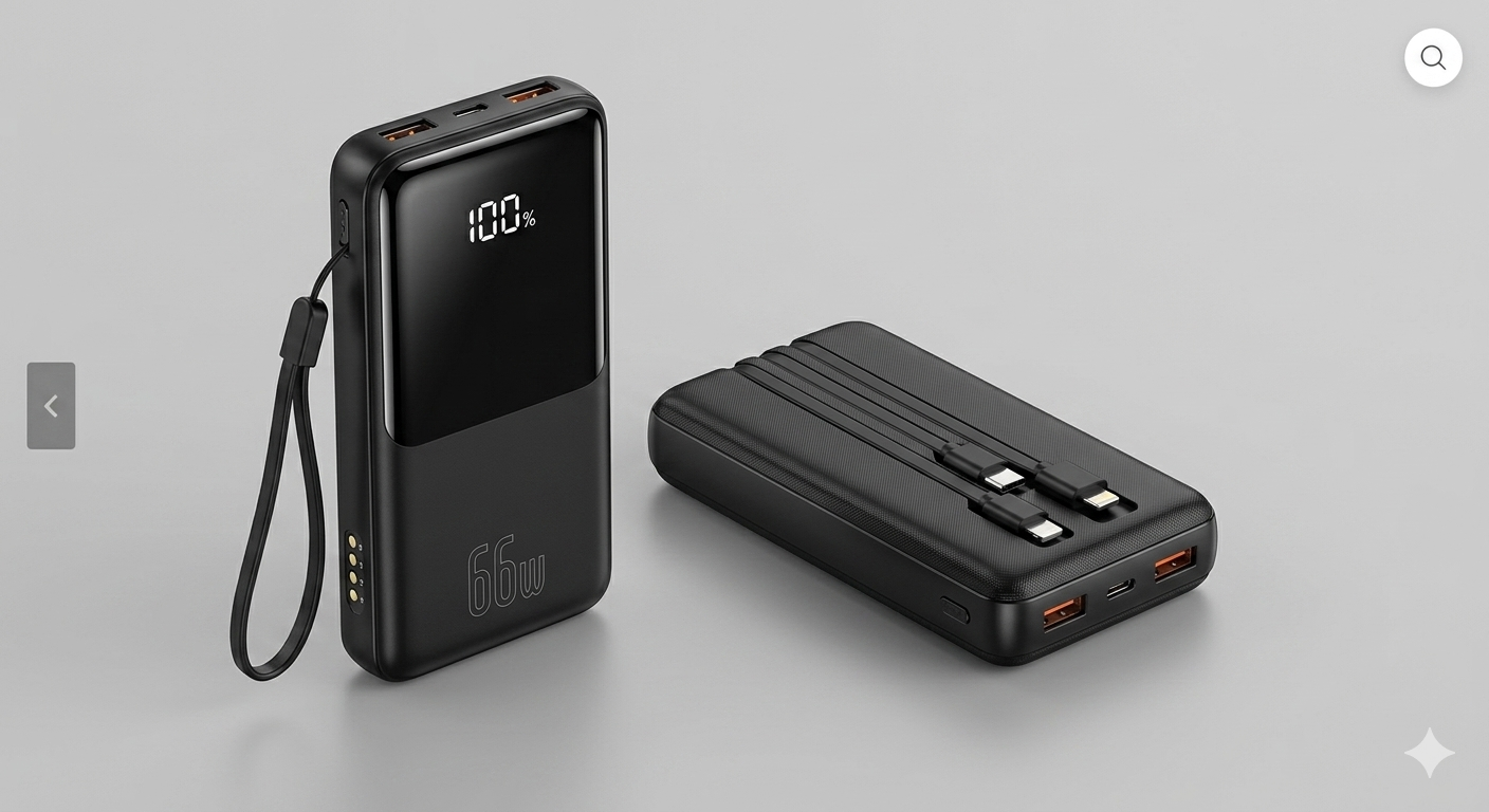 66W super fast charging portable power bank